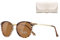 Cleoxyge Polarisierte Sonnenbrille Damen-Herren,Vintage Elegant Metallrahmen UV400-Schutz Outdoor Für Angeln Fahren Reisebrille Mode Sonnenbrille (Polarisierte Braun Lens)