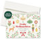 20x Weihnachtskarten & Umschläge, Motiv: Ornamente, Klappkarten A6, Creme, privat & geschäftlich