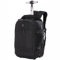 Aerolite Ryanair Rucksack mit 2 Rollen, recycelt, umweltfreundlich, Kabinengepäck, zugelassen, ausziehbarer Griff, Reisegepäck, 40 x 20 x 25 cm, Reisetasche, Schwarz 2024, 40x20x25 cm, Rucksack