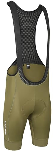 GripGrab PACR Bib Shorts - Gepolsterte Radhose für Rennrad, MTB & Gravel | Herren Trägerhose mit Elastic Interface Sitzpolster, Mesh-Trägern und Kompression für Langstrecken in versch. Farben