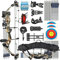 ZSHJGJR Compound Bogen Set Bogenset für Bogenschießen Sportbogen Verstellbarer Jagd Compoundbogenset 30-55 lbs 310fps Jagdausrüstung mit Komplettes Zubehör Kit (Camo, Linkshänder)