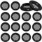 DIKEBAO 20 Pcs Rejilla Ventilacion Negra 35mm Rejilla de Ventilación Redonda de Acero Inoxidable Rejilla Ventilacion Pequeña Malla Agujero Redondo Rejilla Metalica para Muebles de Cocina Armario Cajon