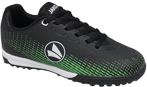 JAKO Unisex Kinder J-st Skill Fussballschuh, Neon Green Jet Black, 36 EU