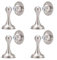 Magnetic Door Stopper – 4 Pack, Brushed Nickel Finish, No-Drill Installation with 3M Adhesive, Soft-Catch Mechanism, Holds Doors Open Securely