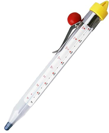 Alipis De Cuisine À Sucre Et De Cuisson En Verre Sans Clip De Fixation Pour Sirop Bonbons Friture Boissons Et Pâtisserie 20.50 cm