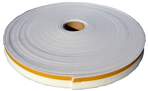 bauCompany24 Trennstreifen 3 x 30 mm x 30 m/Rolle - Dichtungsband - Polyethylen - weiß oder cremeweiß - wasserresistent - für Dehn- / Blendfugen im Putz- und Trockenbau
