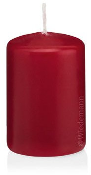 Stumpenkerzen Dunkelrot 150 x 98 mm 6 Stück, 218130, Hergestellt nach RAL Kerzen-Qualität