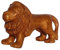 Wogeka Schöner Löwe Holz Tier Lion Afrika Figur Dekoration Handarbeit Schnitzerei Geschenk-Idee KTier 44