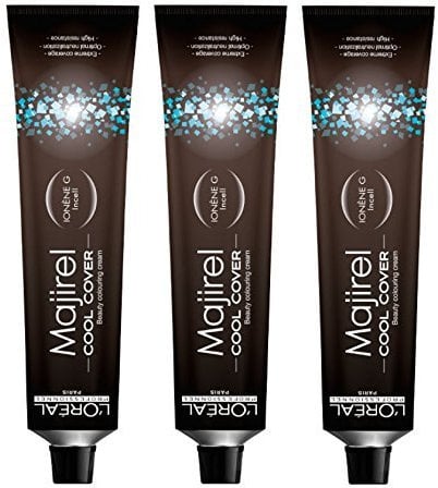 Loreal 3 er Pack Loreal Majirel Cool Cover 50ml 5,18 CC Hellbraun Asch Mokka
