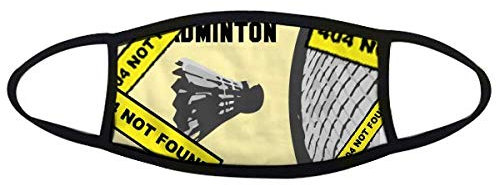 offbb British Sports Badminton Art Deco Geschenk Fashion Unisex Gesicht Staubdichte Baumwolle Maske Warnung