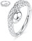 hengkaixuan 16G Schlangennasenring Hoop Helix Ohrringe Septum Clicker Knorpel Daith Ring Chirurgenstahl Conch Hoop Ring 8mm Higned Segment Ring Tragus Rook Ohrringe Septum Schmuck Silber