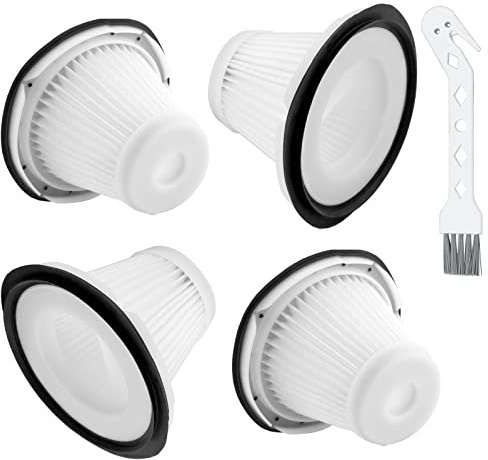 Ricambio per Black & Decker Filtro per vuoto a mano compatibile con VF200SP BDH2000SL/BDH1800S Vacs, Sostituire la parte # 90543043-01, 4 * Black Decker filtri per vuoto, 1 spazzola per la pulizia