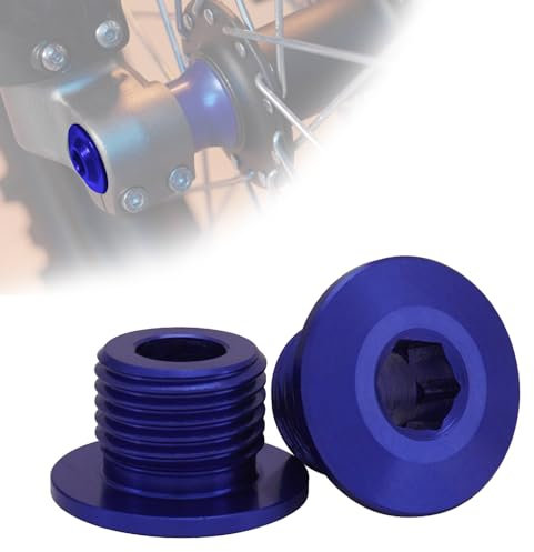 JFG RACING Sur Ron Front Wheel Axle Nut Screw,M16*1.5P Axle Lock Nut Bolts Screw for Electric Bike Sur Ron Light Bee X/S/L1E/X160/X260-Blue