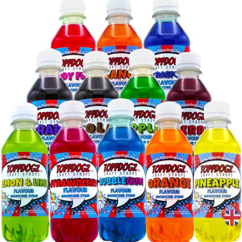 Slushie Syrup Party Pack | Works with Slush Puppie-puppy, ninja slushi & Snow Cone Machines | Shaved Ice, Slushy & Frozen Drink Mix -No Glycerol, Artificial Sweeteners, or any unnecessary additives