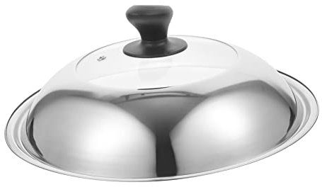 Cabilock Cubierta De Olla Visualizada Tapa Universal Para Ollas Tapa Del Asa De La Olla Tapa Universal De Acero Inoxidable Para Ollas Tapa De Ollas Wok Salpicaduras De Aceite Vidrio Trapo