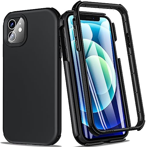 BESINPO Für iPhone 11 Hülle, Militärstandard 360 Grad komplettschutz Mit Integriertem Displayschutz Silikon Roubst Bumper Outdoor Case Handyhülle