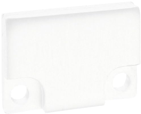 Barthelme 62398614_9010 BARdolino Endkappen-Set Aluminium (L x B x H) 3 x 18.4 x 13 mm 2 St.