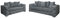 Snooze Velvet Ashton Scatter Back 3 and 2 Seater Sofa Sets, Corner Sofas For Living Room, Upholstered Plush Fabric 3 Seater Velvet Sofas (Space Grey Velvet, 3+2 Seater)