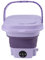 Haofy Lavadora Portátil 11L ABS PP Mini Lavadora de Cubo Plegable Automática con Tubo de Drenaje para RV Apartamento de Viaje Lavadora Plegable (Enchufe de la UE)