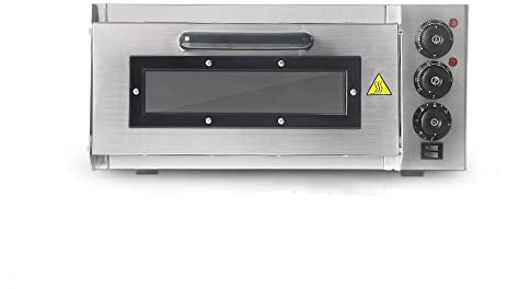 SmPinnaA Commercial Pizza Oven Countertop, 240V 2000W Stainless Steel Electric Pizza Oven with Pizza Stone, Multipurpose Indoor Pizza Maker for Restaurant Home Pretzels Baked