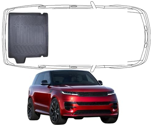 Trimak 3D Kofferraumwanne für Range Rover Sport L494 2013-2022 | Kofferraummatte aus TPE Gummi, Passgenau, Wasserdicht, Hoher Rand, Rutschfest, Leicht zu Reinigen