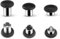 Ersatz-Joysticks für Xbox One Elite A1698 Controller Serie 1 Analog-Sticks, Schwarz, 6 Stück