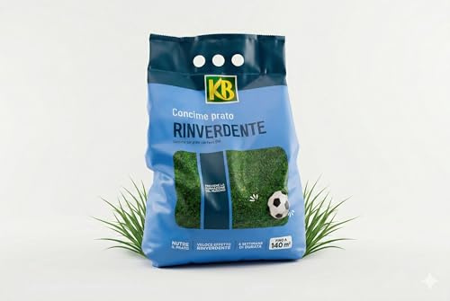 BERARDI Concime Rinverdente per Prato KG 5 | Prato Fitto, Verde Intenso e Robusto, Anziché Muschio ed Erbacce
