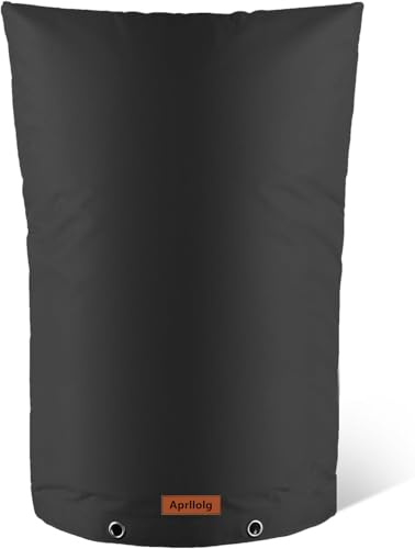 Backflow Insulated Cover, Outdoor Pipe Covers Winter Freeze Protection, Insulation Cover Pouch for Water Sprinkler Valve Box,Meter or Controller Backflow Preventers (Black 24 W x 36 H)