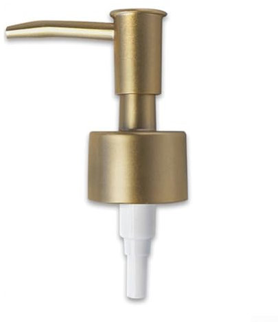 Pumpspender, Seifenspender, Pumpen-Ersatzkopf, Ersatz 28/400 (26 mm – 28 mm) Halsgröße, Kunststoff-Seifenspenderpumpe für Küche, Badezimmer (gebürstetes Gold)