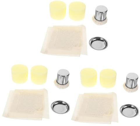 SHOWERORO 3sets Restaurant Oil Brush Replaceable Fabric Practical Oil Brush Accessories Versatile for Pancake Barbecue Cooking