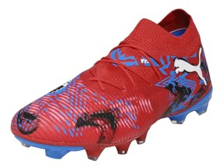 PUMA Unisex Future 8 Match PLAYMAKERS FG/AG Soccer Shoe, RED Black-Ultra Blue-Pink Pixel, 7 UK
