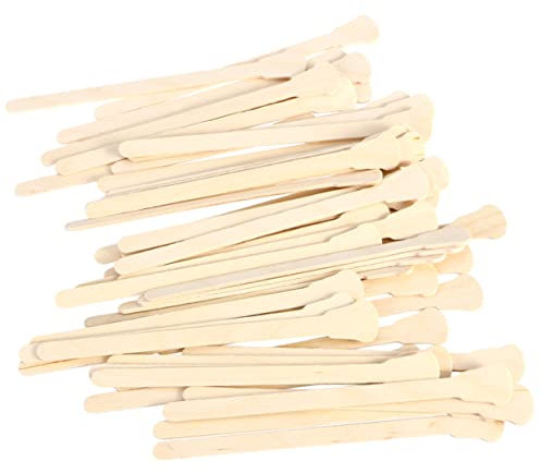 NOLITOY 1 Satz Wachsspatel Hair Wax Stick Haarwachs Stick Haarwachsstick Haarentfernung Wachs Teigschaber Holz Heißwachs-kit Brauenwachsstifte Spachtel Holzspatel Zum Wachsen Bambus 200st