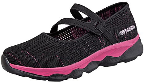 Generisch Sale Angebote Sneakers Damen Mesh atmungsaktive rutschfeste weiche Sohle Casual rutschfeste Fitnessstudio Schuhe LäSsige Breite Barfußschuhe Schwarze Turnschuhe Damen 50 Cent Artikel
