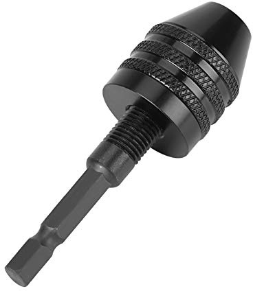 Keyless Chuck-Adapter, 1/4-Zoll-Hex-Schaft, Kapazität 0,8-8 Mm, Easy Elektrowerkzeug-Bitwechsel für Elektroschraubendreherbohrer