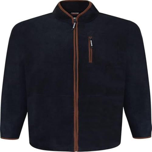 Espionage Mens Full Zip Microfleece Lightweight Jacket - Blue
