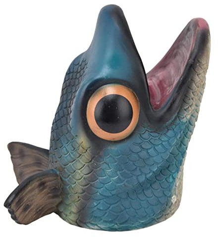 RIZGHWOY Fisch-Handpuppe, Lebensechtes Interaktives Spielzeug für, Tierkopfpuppe für Fantasievolles Spielen und Geschichtenerzählen