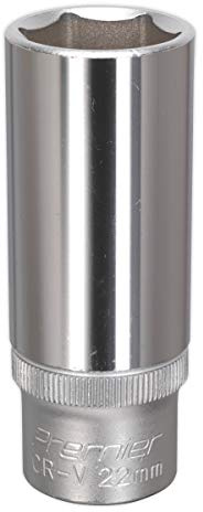 Sealey S1222D Walldrive Socket 22Mm Deep 1/2Sq Drive