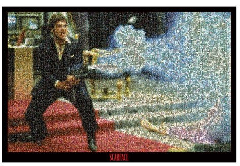 Scarface Mosaic College Poster Print, 61x92
