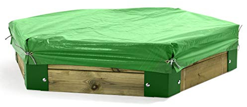 Hörby Bruck Abdeckplane für Sandkasten (Durchmesser 150 cm, mit Ösen, schützt vor Schmutz, Regen usw.) 4096