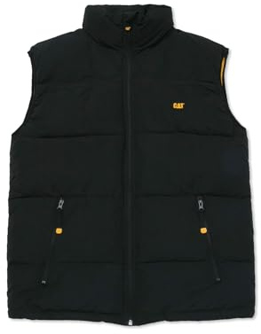 CAT Herren Arctic Zone Isolierte Pufferweste mit Wasserabweisender Oberfläche, Gestepptem Körper und Sicheren Taschen Weste