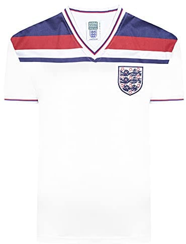 Score Draw Angleterre Rétro 1982 Coupe du Monde Domicile - Maillot de Foot