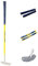 Acstar Two Way Junior Golf Putter Graphite Kids Putter Both Left and Right Handed Easily Use for Kids Age 3-5(Silver Head+Yellow Shaft+Blue Grip,25 inch,Age 3-5)