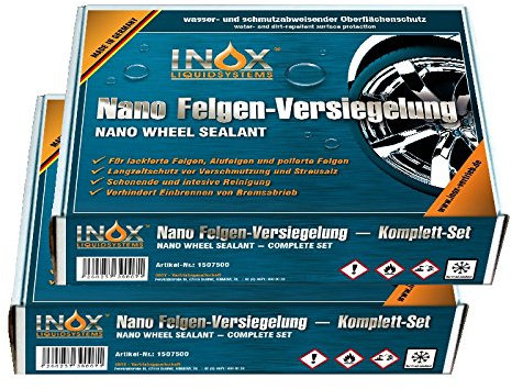 INOX® Nano Rim Mastic Set, 2x - étanchéité pour l'aluminium enduit et jantes en acier