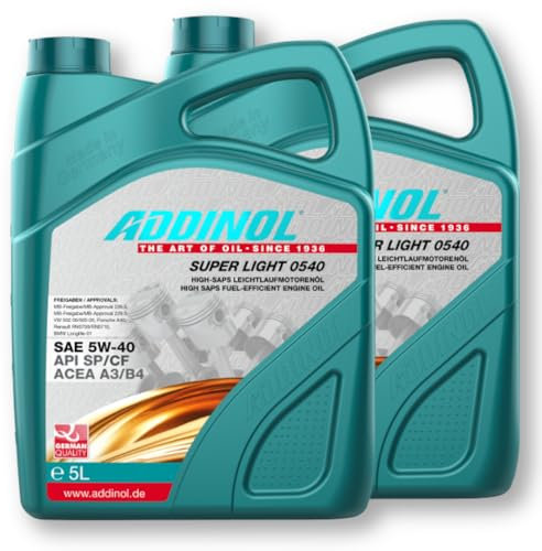 2x5 (10) Liter Addinol Super Light 0540 aktuelles Abfülldatum, neues Design