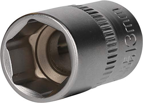 BRILLIANT TOOLS BT021807 Llave de vaso hexagonal de 3/8, 13 mm [Powered by KS TOOLS]