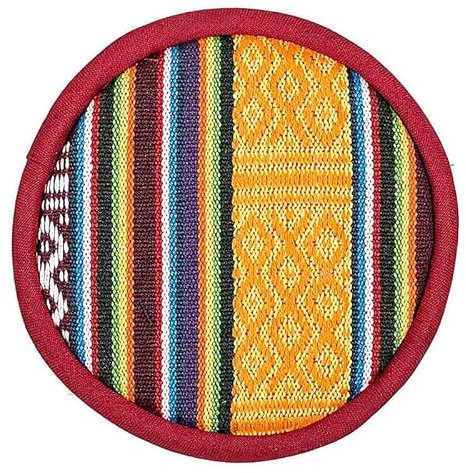 Klangschalenkissen flach - Tribal Design - 15.5 cm