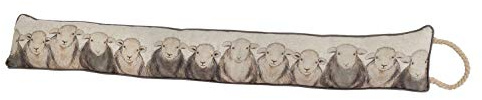 Carousel Home and Gifts Farmyard Country Sheep Flock Fabric Door Draught Excluder - Animal Door Draught Cushion