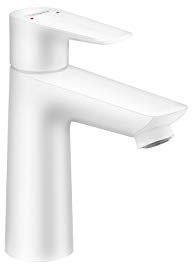 hansgrohe Talis E Modern Install Easy Clean 1-Griff 1-Loch 15,2 cm hoch Waschbecken matt weiß, 71710701 Badezimmerarmatur