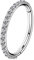 OUFER 16G Rostfreier Stahl Knorpel Ohrringe Fünf Petal Clear CZ Blume Tragus Helix Earrings Knorpel Ohrstecker steel-18G-10mm