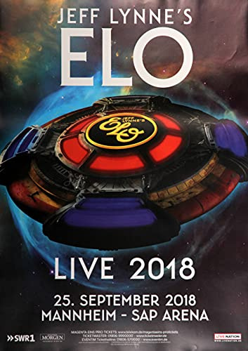 Premium Poster/Plakat | DIN A1 | Wanddeko | Live Konzert Veranstaltung » Electric Light Orchestra - Jeff Lynne´s ELO, Mannheim 2018 «
